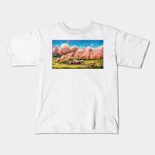 Cherry Blossom Happiness Kids T-Shirt